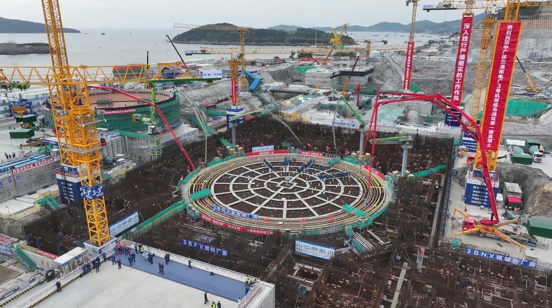 中廣核浙江三澳核電項目3號機組開工：先進建造技術(shù)加速推進核電高質(zhì)量發(fā)展